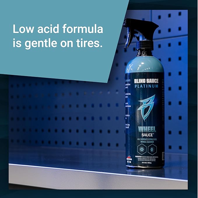 Bling Sauce Wheel Clean Automotive Bundle, Includes Tire Sauce and Wheel Sauce