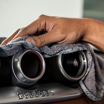 Detail Microfiber Car Towels Bulk (16"x 16")| 400 GSM | 80/20 Blend | Tagless | Soft Satin Piped Edges | All-Purpose Auto Detailing - Wax, Buff, Polish, Wash, Dry | Case of 144 (Gray)
