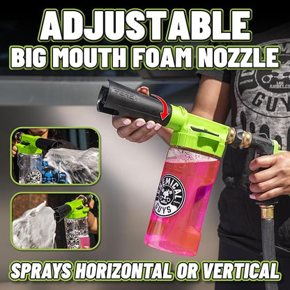 Chemical Guys 10-Piece Arsenal Builder Car Wash Kit with Foam Gun, Bucket, and 3 - 16 fl oz Car Care Products & Chemicals - Works with Garden Hose for Trucks, SUVs, Motorcycles, and More