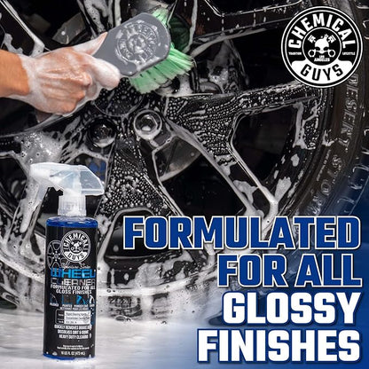 Chemical Guys Signature Series Wheel Cleaner 32 oz Natural Citrus-Based Wheel & Tire Cleaner, Safe for Painted, Powder-Coated & Polished Finishes, Removes Brake Dust & Grime