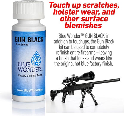 Blue Wonder Gun Black - 2 oz Firearm Refinishing Kit