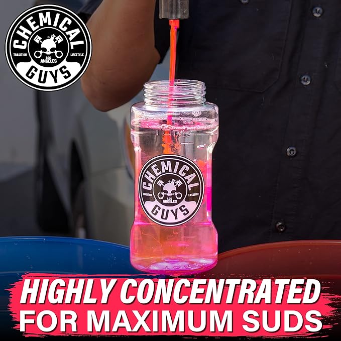 Chemical Guys CWS_101_16 Maxi-Suds II Foaming Car Wash Soap (Works with Foam Cannons, Foam Guns or Bucket Washes) Safe for Cars, Trucks, Motorcycles, RVs & More, 16 fl oz, Cherry Scent