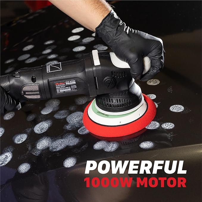 Maxshine M15 Pro Dual Action Polisher | 15mm Throw, 5” Backing Plate, 1000W Motor | Variable Speed, Ergonomic Grip, Low Vibration | Auto, Boat & Marine Detailing Buffer for Paint Correction