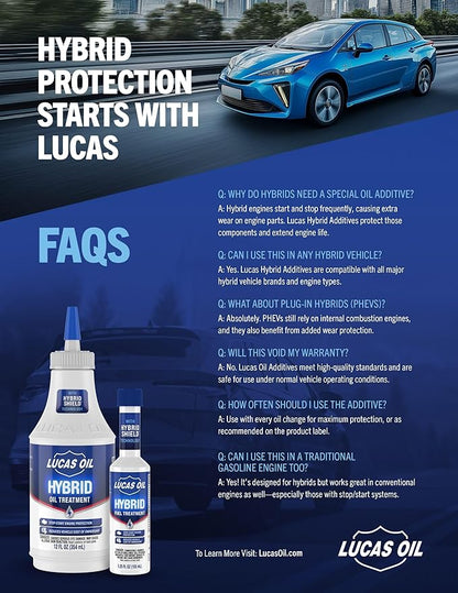 Lucas Oil 10996 Hybrid Fuel Treatment w/HybridShield™ - 5.25 Ounce (Pack of 24)