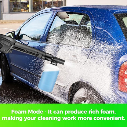 Pressure Washer 4800 PSI Power Washers Electric Powered with 33ft Pressure Hose, 4 Nozzle and Foam Cannon, Powerwashers for Home, Cars, Patio, Navy Blue
