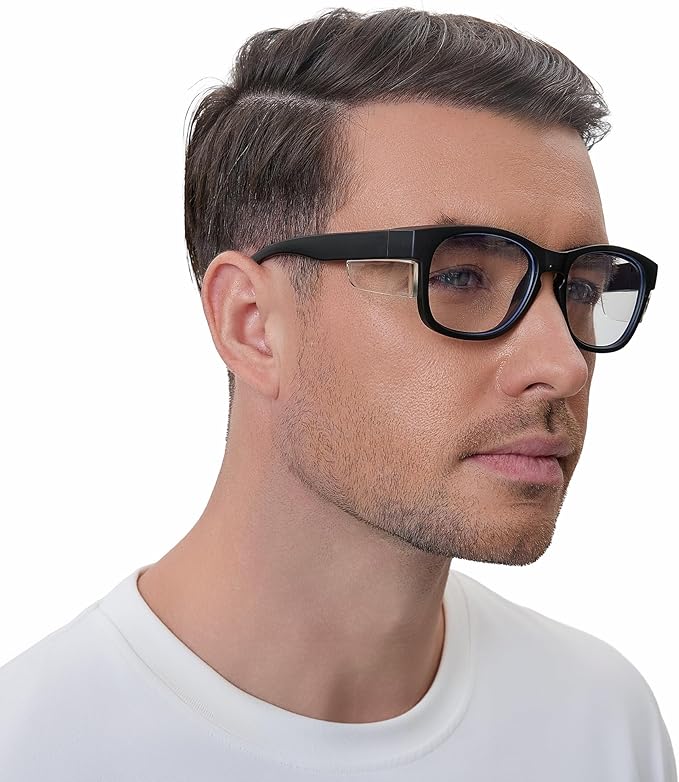 MORK&SUKY Safety Glasses with Side Shields，ANSI Z87.1 Certified Protective Eyewear for Work & Outdoor Use.