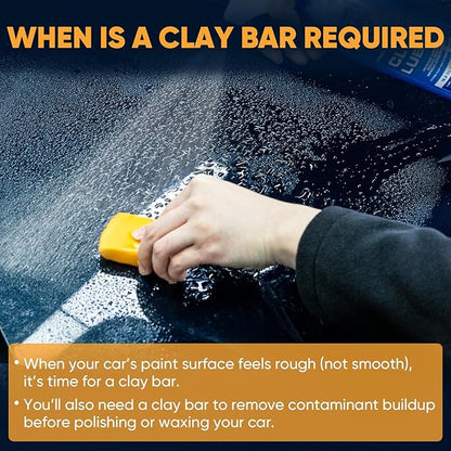 Car Clay Bar 4 Pack 400g, Premium No Scratch Magic Clay for Car Wash, Auto Detailing Cleaner for Auto, SUV, RV, Truck & Glass