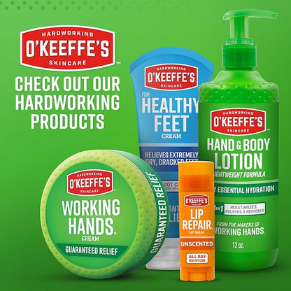 O'Keeffe's Working Hands Hand Cream for Extreme Dryness - 7 oz Tube (1 Pack) - Repairing Skincare for Cracked, Dry Hands
