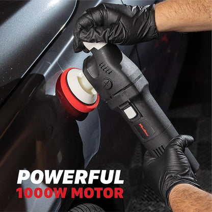 Maxshine M550 Rotary Polisher | 550W Motor, 3” Backing Plate, 6-Speed, 5/8” Thread | Compact Detailing Buffer for Auto, Boat & Marine Paint Correction, Swirl & Scratch Removal, Glossy Finish
