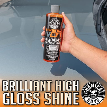 Chemical Guys CWS_808 Hybrid Foaming High Gloss Car Wash Soap (Works with Foam Cannons, Foam Guns or Bucket Washes) Safe for Cars, Trucks, Motorcycles, RVs & More, 128 fl oz (1 Gallon), Orange Scent