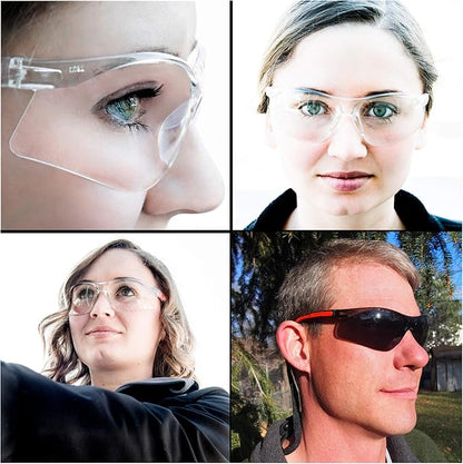 Clear Eye Protection Safety Glasses - Comfort Eyewear with Our Superlite, Super Clear Lens Technology (2 Clear Pair, 2 Cases, 2 Neck Cords)…