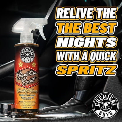 Chemical Guys AIR_302 Black Frost Scent and Signature Scent Combo Pack, Great for Cars, Trucks, SUVs, RVs, Home, Office & More (2-16 Fl Oz Items)
