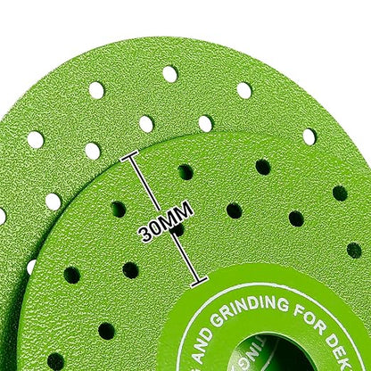 LOZLIN 3PCS 115MM Vacuum Brazed Ultra-Thin Multi-Pore Flat Abrasive Sheet Disc for Porcelain Glass Ceramic Tile Granite Marble Diamond Saw Blade