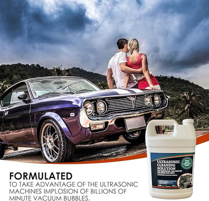 NORTHWEST ENTERPRISES Ultrasonic Cleaner Solution for Carburetors and Engine Parts. Concentrated Washing Compound for use in Ultrasonic Machines and Immersion Washers - Automotive Fluid (2 Gallons)