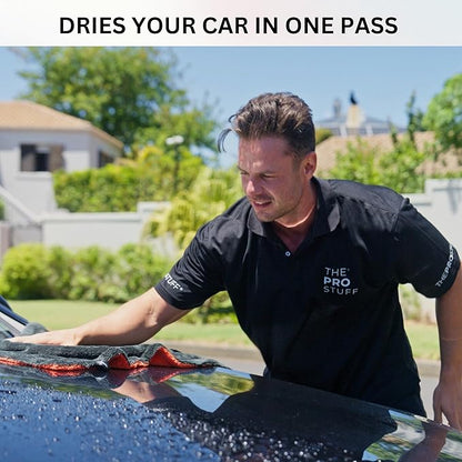 The Pro Stuff® Car Drying Towel - Extra-Large 24×36 inch (2×3 ft) | Super Absorbent | Twisted Loop Microfiber | Dual-Sided, Lint-Free, Scratch-Free, 1400 GSM Drying Towel for Car Detailing (X Large)