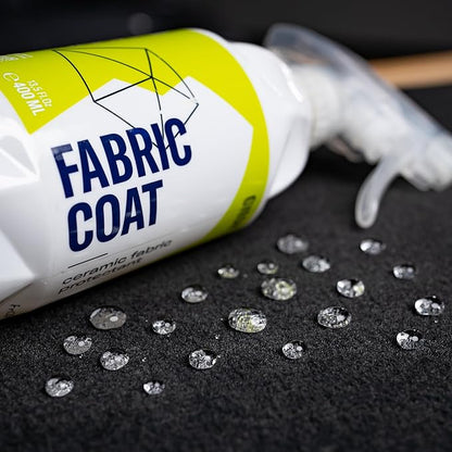 Gyeon Quartz Fabric Coat Super‑Hydrophobic UV‑Resistant Ceramic Textile Protectant for Upholstery Carpet Convertible Tops Stain Repellent Self‑Cleaning Long‑Lasting Protection