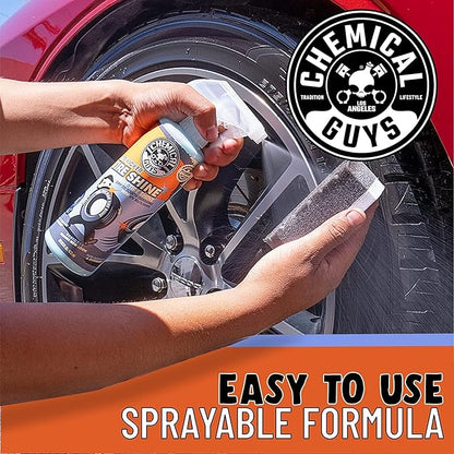 Chemical Guys Tire Kicker Sprayable Extra Glossy Tire Shine (Works on Rubber, Vinyl & Plastic) Safe for Cars, Trucks, Motorcycles, RVs & More, Extra Large Size 32 fl oz