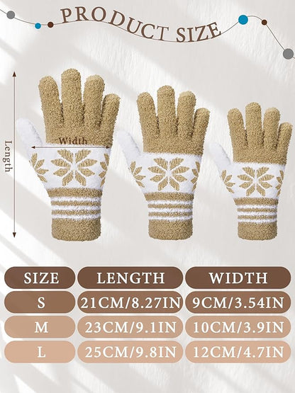Patelai 3 Pairs Microfiber Plant Dusting Gloves Leaf Cleaning Gloves for Indoor Plants, Blinds, Furniture, House(Blue, Gray, Khaki, White,Medium)