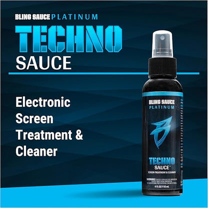 Bling Sauce Techno Sauce 3-Pack, Electronics Screen Cleaner & Treatment, 4oz Each