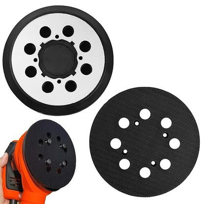 2 Pack Orbital Sander Replacement Pad for Dewalt 5 Inch 8 Hole Hook & Loop Sander Pad, Compatible with DWE6421/DWE6421K, DWE6423/DWE6423K, DCW210B, DWE64233 & N329079 for Dewalt Replacement Parts