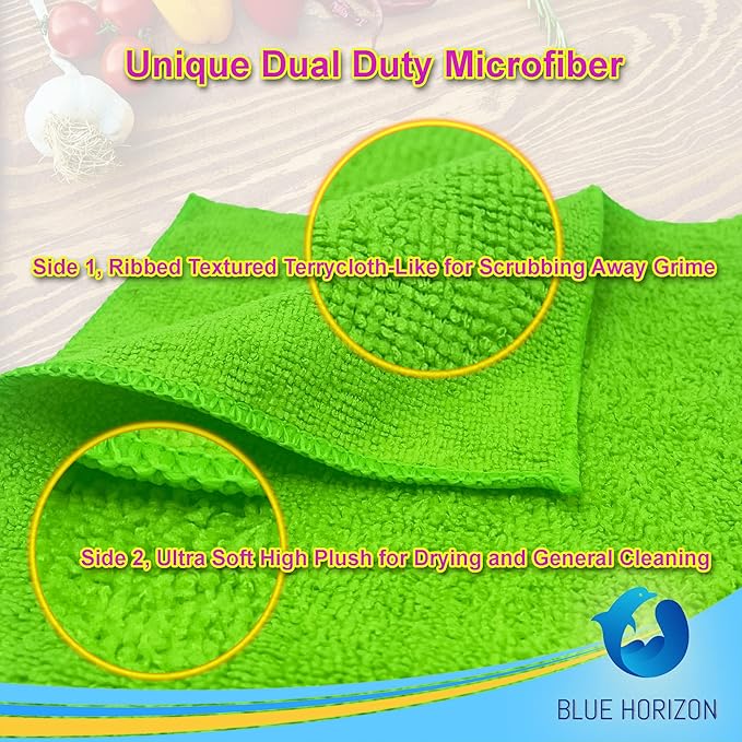 Microfiber Cleaning Towels, 3 Dozen Commercial and Household Bulk Pack, Ultra Soft Plush Wash-Cloths, Micro-fiber Detailing Cleaning Cloths for Car, Household and Commercial (Red, 16" x 16")