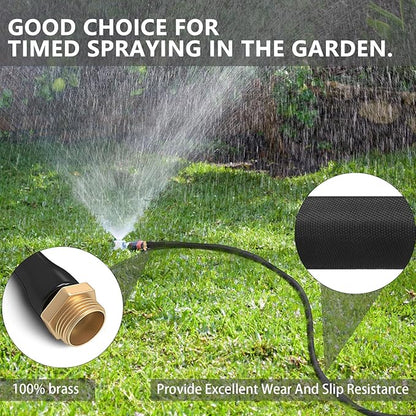 Upgraded Anti-Kink 50FT Non-Expanding Garden Hose, Flexible and Tough, Lightweight and Sturdy for Outdoor, Yard, Lawn, Car Wash, Marine, and Camper Use,and All-Season Use. U.S Standards Brass Fitting