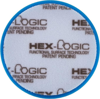 Chemical Guys BUFX_105HEX5 Hex-Logic Light Polishing/Finishing Pad, Blue (5.5 Inch Pad Made for 5 Inch Backing Plates), 1 Pad Included