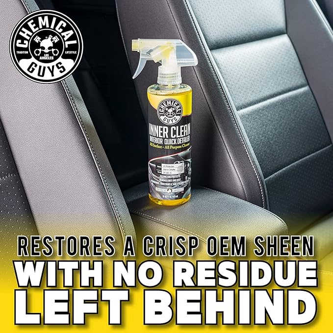 Chemical Guys InnerClean Quick Detailer with Pineapple Scent, High Performance Interior and Dashboard Cleaner, Dust Repellent, Easy to Use Non Greasy Formula, 32 fl oz