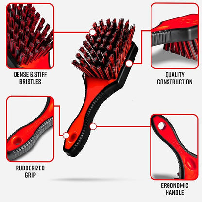Adam's Polishes Tire Brush Premium Tire Brush for Car Detailing & Rubber Tire Car Cleaning| Use W/Tire Cleaner or All Purpose Cleaner & Before Tire Shine or Wheel Cleaner