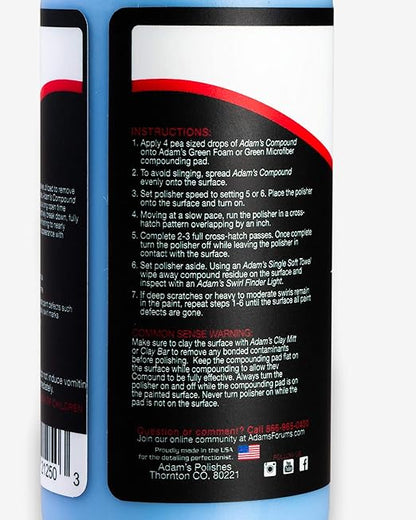 Adam's Polishes 2-Step Polishing System 12oz Combo - Silicone-Free, Body Shop Safe Formula - Quick, Professional Correcting and Polishing for Clear Coat, Gel Coat, Etc. (3.5 Kit)