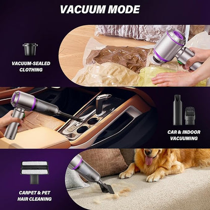 AURACIA Handheld Car Vacuum (Grey-purple)