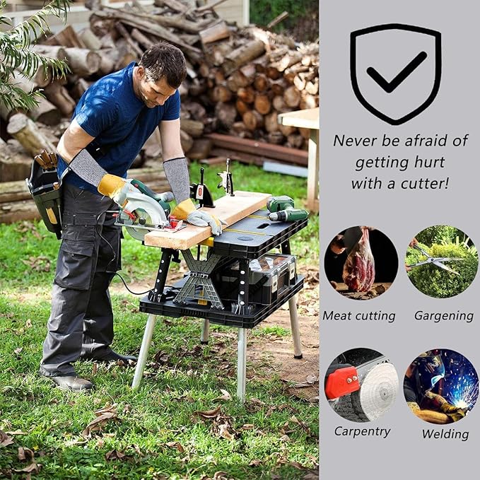 REDANHA Arm Protection Sleeves Level 5 Protection Cut Burn Resistant Sleeve Anti Abrasion Forearm Cover Protector