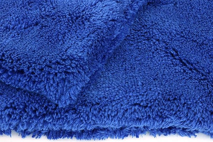 Autofiber [Motherfluffer XL+] Huge Soft and Plush Car Drying Towel 20"x40" (Blue)