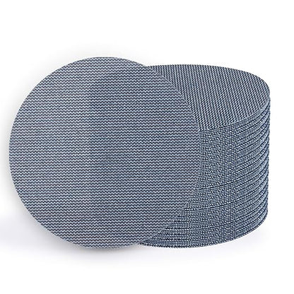 5 Inch 50 PCS Premium Ceramic Mesh Sanding Discs 120 Grit, Dust Free Hook and Loop Round Anti-Clogging Sandpaper Disc for Random Orbital Sander