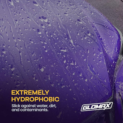 Car Wax Spray and Ceramic Coating For Cars With Added UV Protection (16 oz)- Long Lasting Shiny Car Stuff - Spray Wax For Cars With 2 Micro Fiber Towels, Waterless Wash