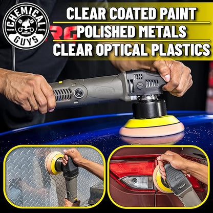 Chemical Guys TORQX Random Orbital Polisher Complete Car Detailing Kit - Pads, Pad Cleaner, Conditioner & Towels, Safe for Cars, Trucks, SUVs, Motorcycles & More, 700W 8mm Throw - 12-Piece