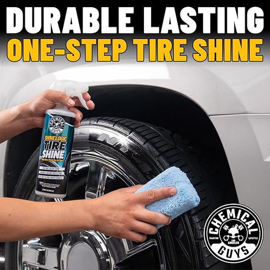 Chemical Guys ShineLogic Tire Shine Safe for Cars, Trucks, Motorcycles, RVs & More, 15 fl oz, 3-Pack