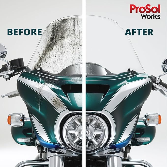 Bug Splat N' All Motorcycle Cleaner 32 fl oz - Motorcycle Cleaning Spray for Engine, Seat, Dash, & Wheel Cleaner - Effective on Oil, Dirt, Grease, Road Grime & More - Safe on All Surfaces