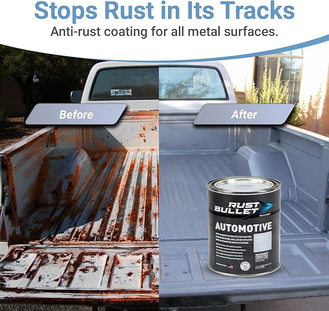 RUST BULLET 6-Pack Combo 4 Quarts Automotive Rust Protection & Rust Inhibitor & 2 Quarts BlackShell
