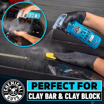Chemical Guys CLY_109 Light Duty Clay Bar and Luber Synthetic Lubricant Kit, 16 oz (2 Items), Blue