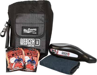 No Errors WebGem Fielder’s Glove Care System – Formation & Break-in Tool for Baseball Mitts, Holds Shape, Essential Gear, Gift for Players