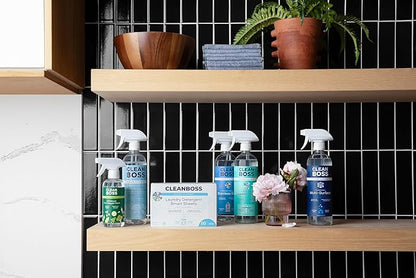 CleanBoss Sparkling Glass Cleaner, Streak-Free Formula for Windows and Mirrors, Plant-Powered (2)