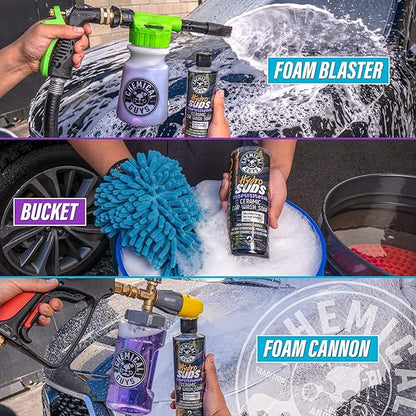 Chemical Guys HydroSuds Ceramic SiO2 Shine High Foaming Car Wash Soap (Works with Foam Cannons, Foam Guns or Bucket Washes) for Cars, Trucks, Motorcycles, RVs & More, 32 fl oz, Berry Scent - CWS21232