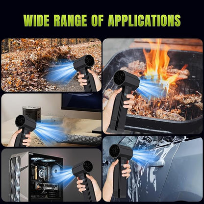 Oversize Turbo Dryer Blower for Car, 220MPH/420CFM Portable Cordless Leaf Blower, Maximum Power 750W & 3.5 LB Thrust for Patio Cleaning, Lawn Careand Car Drying