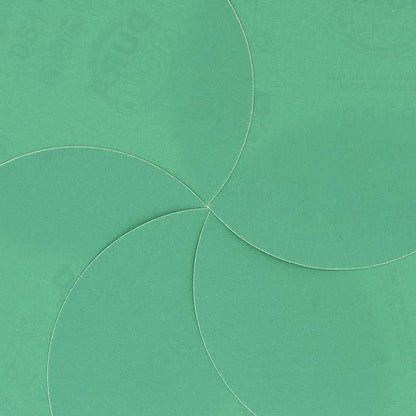 Dura-Gold Premium 6" Green Film PSA Sanding Discs - 180 Grit (Box of 25) - Self Adhesive Stickyback Sandpaper for DA Sanders, Finishing Medium Cut Abrasive - Sand Automotive Paint, Woodworking Wood