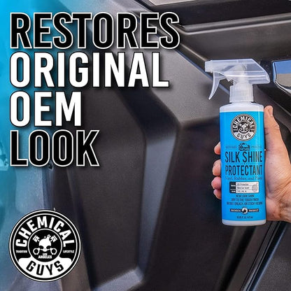 Chemical Guys TVD_109_1602 Silk Shine Spray-able Dry-to-The-Touch Dressing and Protectant for Tires, Trim, Vinyl, Plastic and More, Safe for Cars, Trucks, Motorcycles, RVs & More, 16 fl oz (2 Pack)
