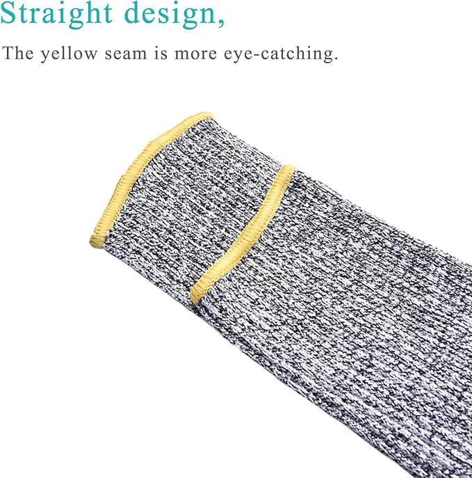 CAWANFLY Protective Arm Sleeves, Cut Heat Resistant Arm Protectors Anti Abrasion Safety Armband for Garden Kitchen Work 1 Pair (Gray)