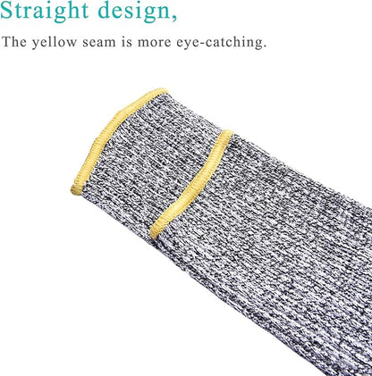 CAWANFLY Protective Arm Sleeves, Cut Heat Resistant Arm Protectors Anti Abrasion Safety Armband for Garden Kitchen Work 1 Pair (Gray)
