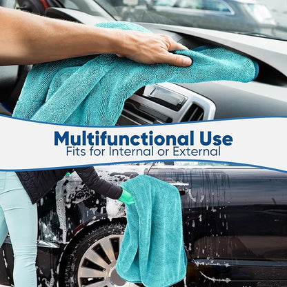 HOMEXCEL Car Drying Towel (36"x 24"), 1200GSM Ultra Absorbent Car Cleaning Cloth, Streak-Free Microfiber Drying Towel, Great for Cars, Trucks, SUVs, RVs, Motorcycles