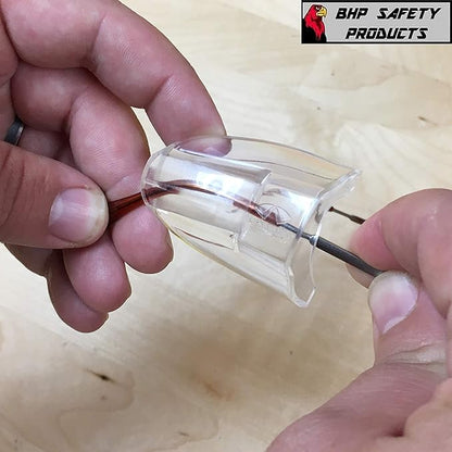 Pyramex Slip-On Clear Side Shield for Added Protection on Safety Glasses (2)